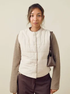 Discount Djerf Avenue Aimé Vest Cream
