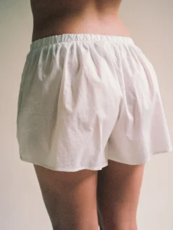 Hot Djerf Avenue Airy Poplin Mini Shorts White