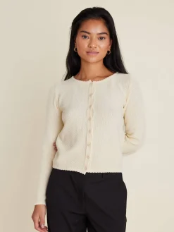 Clearance Djerf Avenue Amorini Cardigan Cream