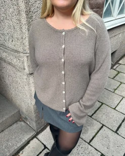 New Djerf Avenue Amorini Cardigan Wool Mole