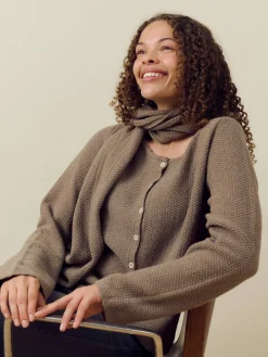 New Djerf Avenue Amorini Cardigan Wool Mole