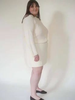Outlet Djerf Avenue Amorini Skirt Cream