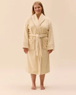 Djerf Avenue Bath Robe Creamy Oat