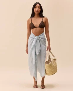 Sale Djerf Avenue Beach Scarf DA Seaside Blue