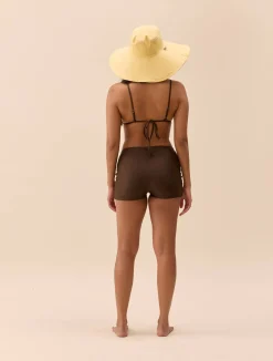 Online Djerf Avenue Boxer Bikini Bottom Cocoa