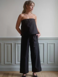 New Djerf Avenue Breezy Ankle Pants Black