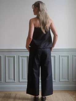 New Djerf Avenue Breezy Ankle Pants Black