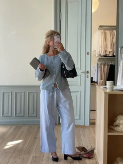 Discount Djerf Avenue Breezy Ankle Pants Blue