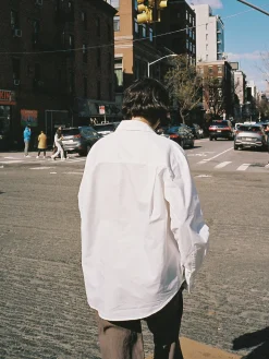 Djerf Avenue Breezy Classic Shirt White