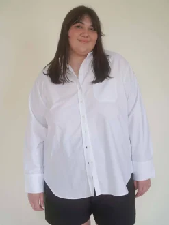 Djerf Avenue Breezy Classic Shirt White