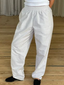 Discount Djerf Avenue Breezy Pants Beige Stripe - Tall