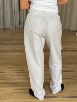 Discount Djerf Avenue Breezy Pants Beige Stripe - Tall