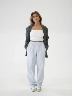 Outlet Djerf Avenue Breezy Pants Blue Stripe