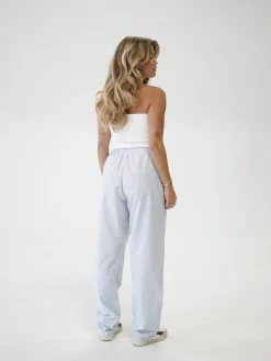 Outlet Djerf Avenue Breezy Pants Blue Stripe