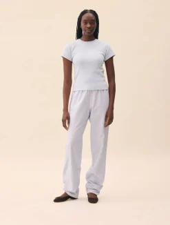 Clearance Djerf Avenue Breezy Pants Blue Stripe - Tall