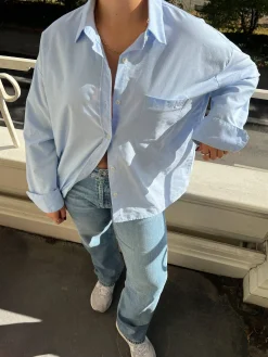 Online Djerf Avenue Breezy Shirt Blue
