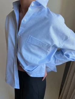Online Djerf Avenue Breezy Shirt Blue