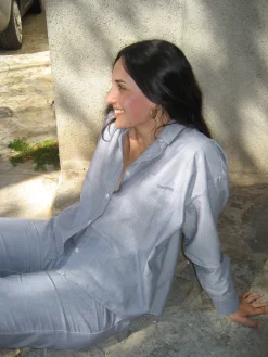 Best Djerf Avenue Breezy Shirt Grey