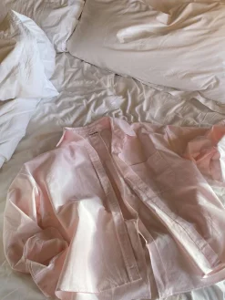 Clearance Djerf Avenue Breezy Shirt Pink Stripe