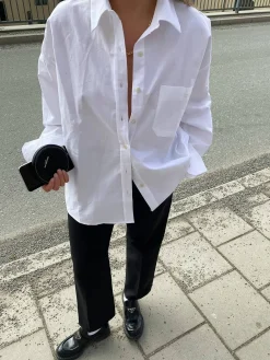 Online Djerf Avenue Breezy Shirt White