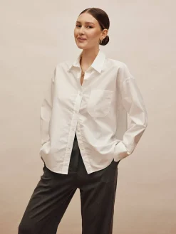 Online Djerf Avenue Breezy Shirt White