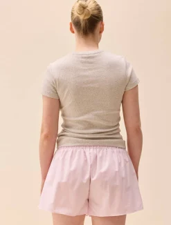 Outlet Djerf Avenue Breezy Short Shorts Pink Stripe