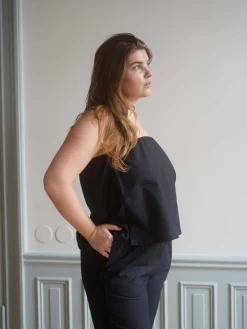 New Djerf Avenue Breezy Tube Top Black