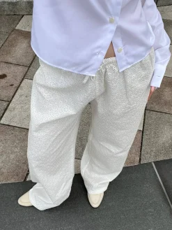 Best Djerf Avenue Broderie Pants White