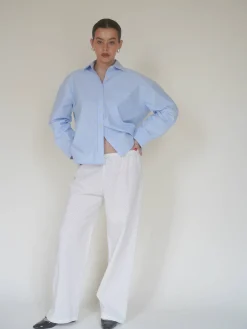 Best Djerf Avenue Broderie Pants White