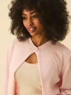 Hot Djerf Avenue Button Up Cardigan Pink