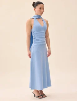 Discount Djerf Avenue Celebration Dress Dove Blue