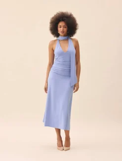 Discount Djerf Avenue Celebration Dress Dove Blue