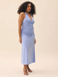 Discount Djerf Avenue Celebration Dress Dove Blue