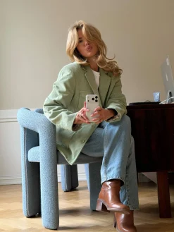 Djerf Avenue Corduroy Jacket Pistachio