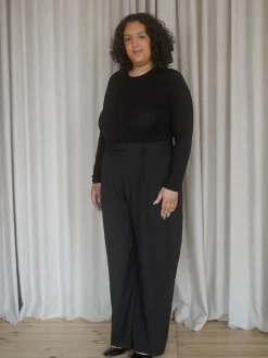 Online Djerf Avenue Daily Long Sleeve Top Black