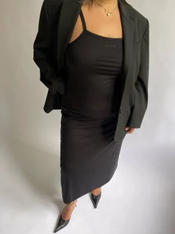 Hot Djerf Avenue Daily Midi Dress Black