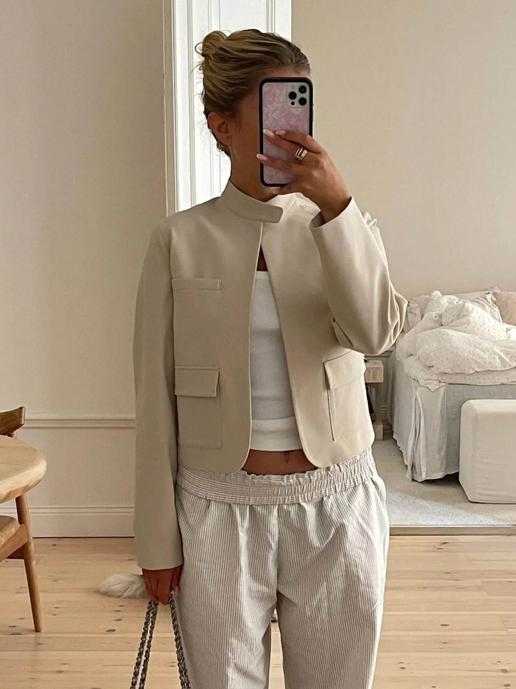 Hot Djerf Avenue Day-to-day Jacket Cream