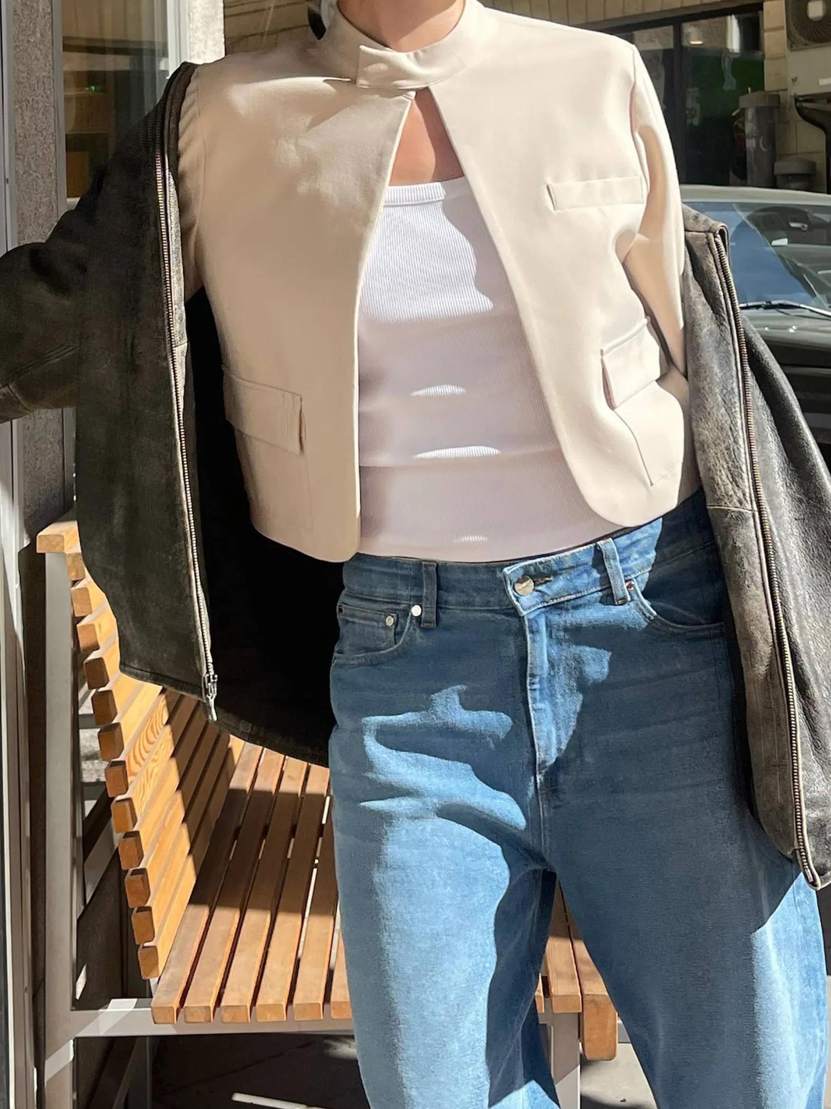 Hot Djerf Avenue Day-to-day Jacket Cream
