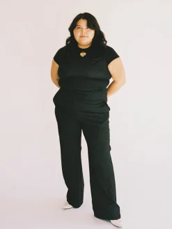 Clearance Djerf Avenue Day-to-day Pants Black