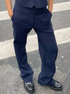 Best Djerf Avenue Day-to-day Pants Deep Blue