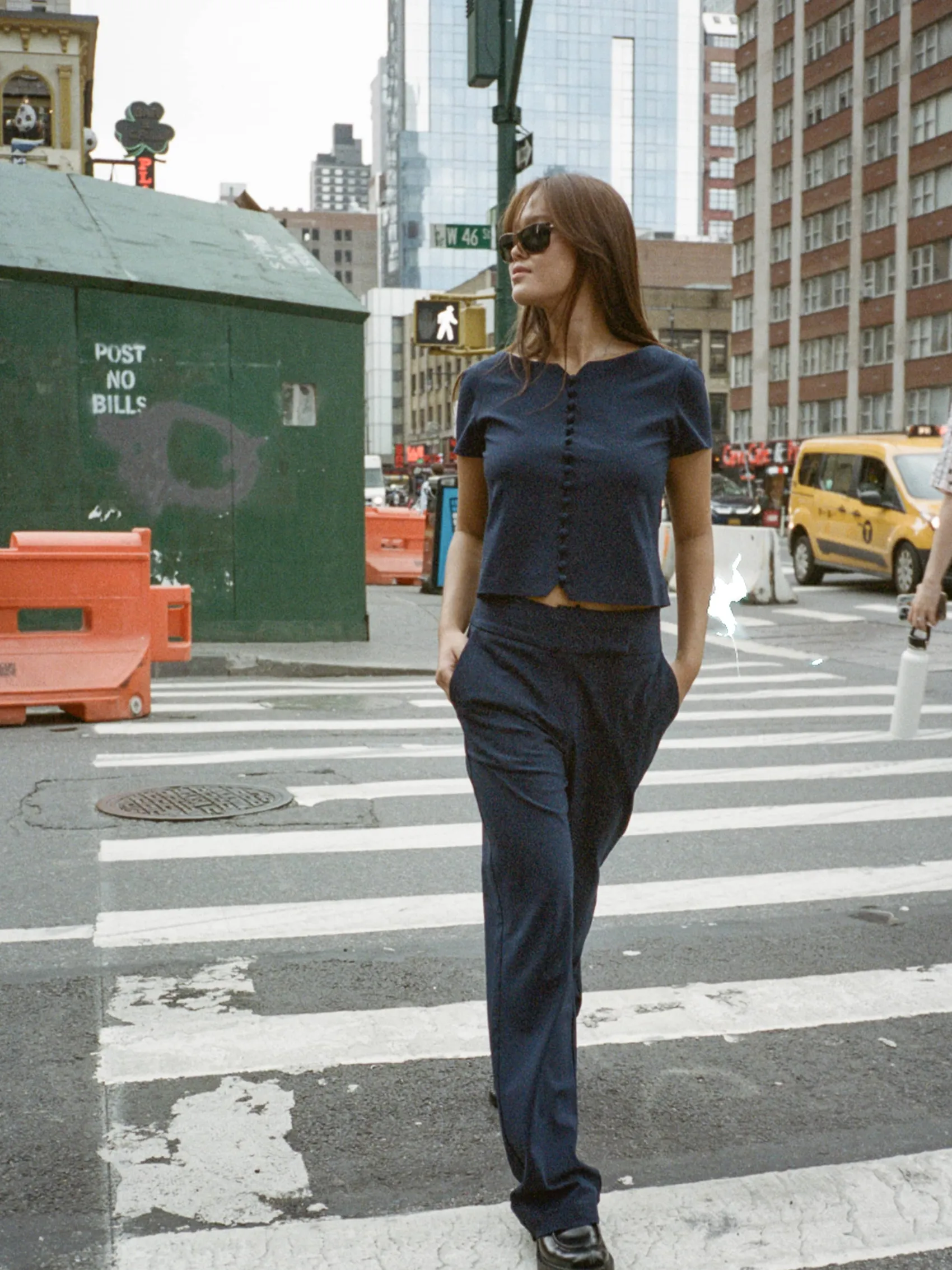 Best Djerf Avenue Day-to-day Pants Deep Blue