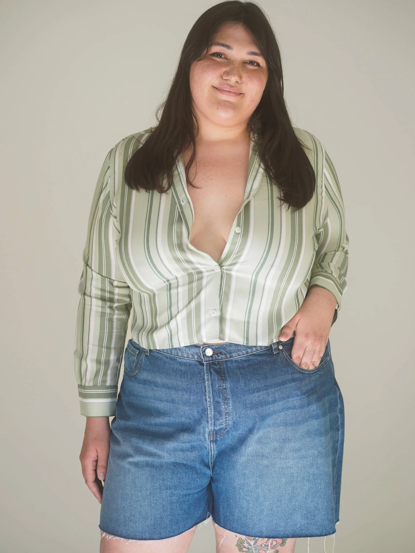 Best Djerf Avenue Denim Shorts Vintage Blue
