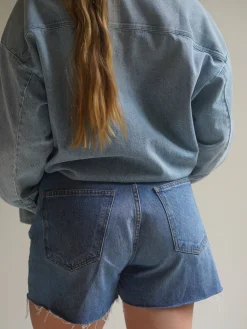 Best Djerf Avenue Denim Shorts Vintage Blue