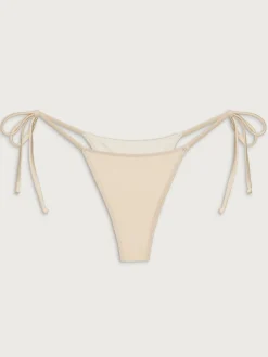 Discount Djerf Avenue Divine Satin Bikini Bottom Sand Castle