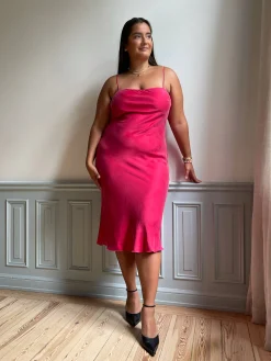 New Djerf Avenue Dream Dress Midi Sunrise
