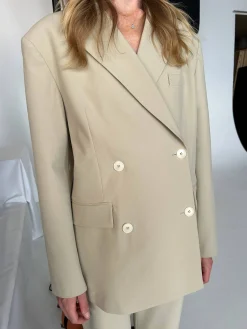 Clearance Djerf Avenue Essential Blazer Greige