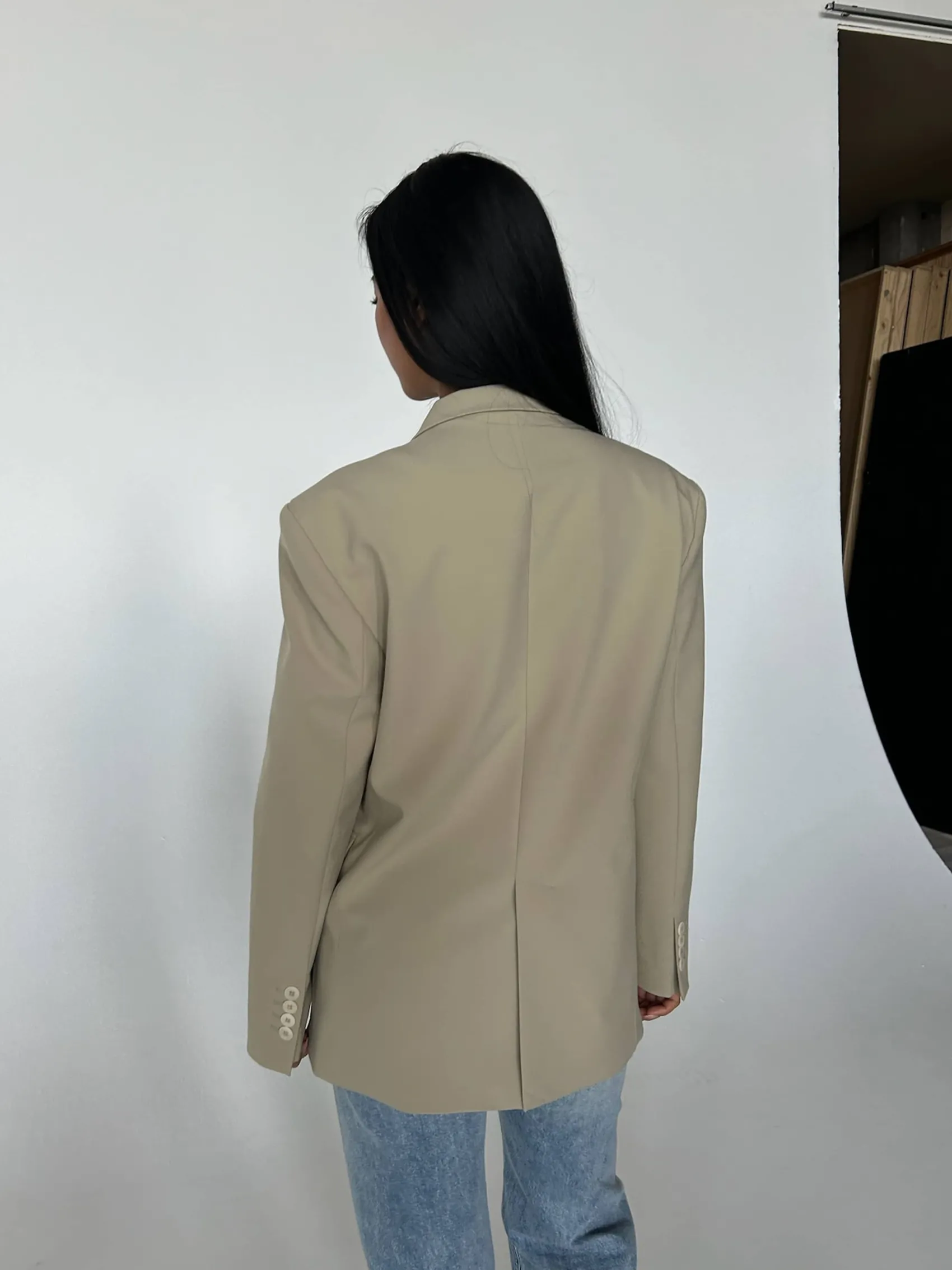 Clearance Djerf Avenue Essential Blazer Greige