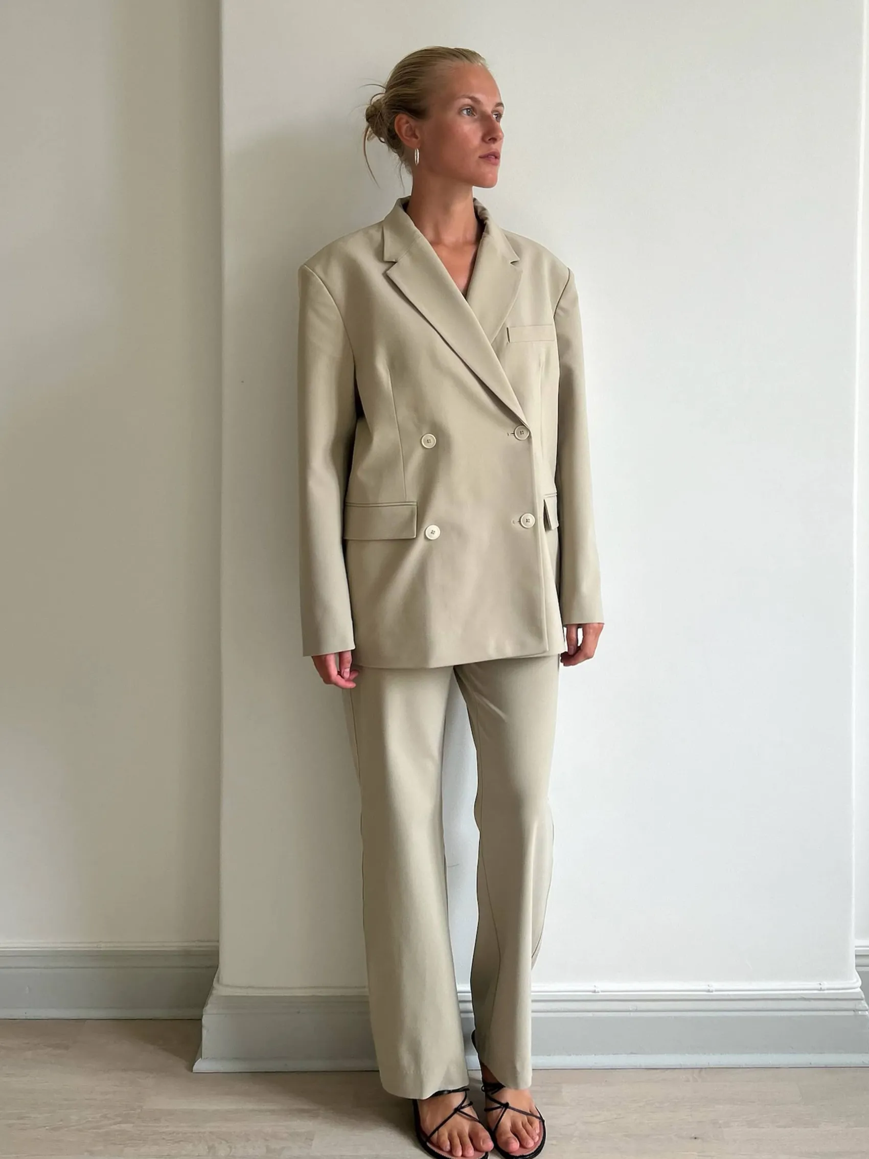 Clearance Djerf Avenue Essential Blazer Greige