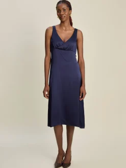 Discount Djerf Avenue Evening Midi Dress Midnight Blue