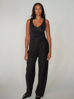 Best Djerf Avenue Favorite Pants Black - Tall
